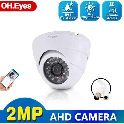 OH.eyes AHD 1080P Mini Dome Analog AHD CCTV Camera indoor IR CUT Night Vision Plug and Play 2.0MP CCTV AHD Camare Free shipping