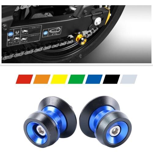 Motorcycle Swingarm Spools for 6mm Yamaha FZ1N FZ1000 FZ-8N FZ800 MT03 MT09 R1 R6 MT10
