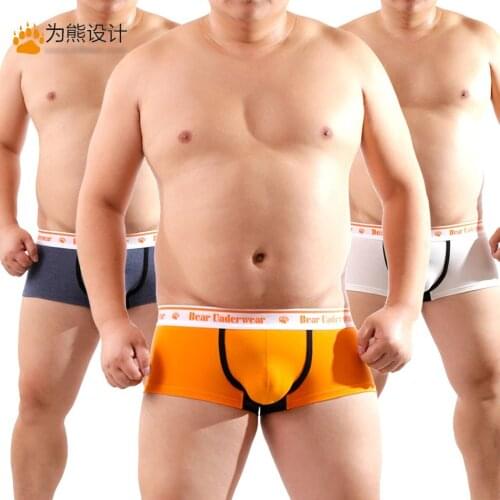 New Plus Size Bear Claw Print Mens Boxers Gay Bear Underwear Shorts Designed For Bear 4 Colors Free Shipping! M L XL XXL