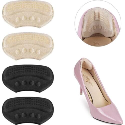 Anti Wearing Sponge High Heeled Shoe Pad Adhesive Heels Pads Liner Grips Protection Stickers Pain Relief Foot Care