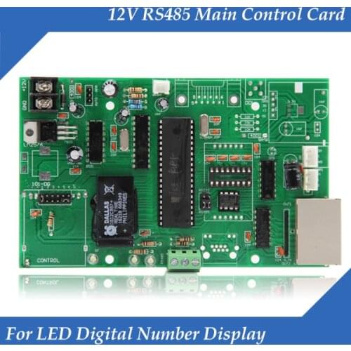 Main Control Card 12V RS485 Gas Oil Price LED sign Control Board Use For All Size Led Digital Number Module For Gas Station