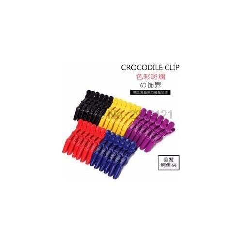 By dhl or ems 100sets 6pcs/set Professional Hairdressing Sectioning Clips Cutting Clamps Salon Hair Styling Tools Accessory