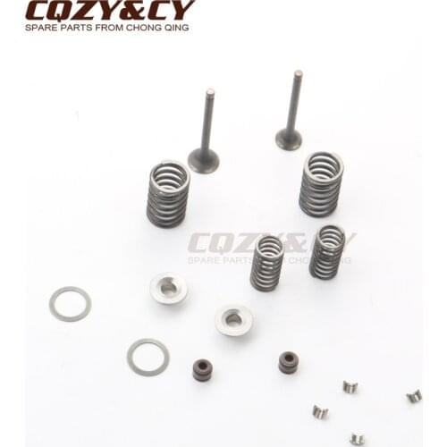 Scooter 16*18mm 64mm INTAKE EXHAUST Valves Set for GY6 139QMB 139QMA 50cc 60cc 4-stroke