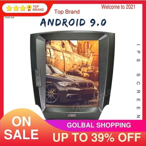 Tesla Vertical Style PX6 Android 9 Car Multimedia Player GPS Navigation For LEXUS IS 2 IS350 Stereo Head Unit Auto Radio Carply