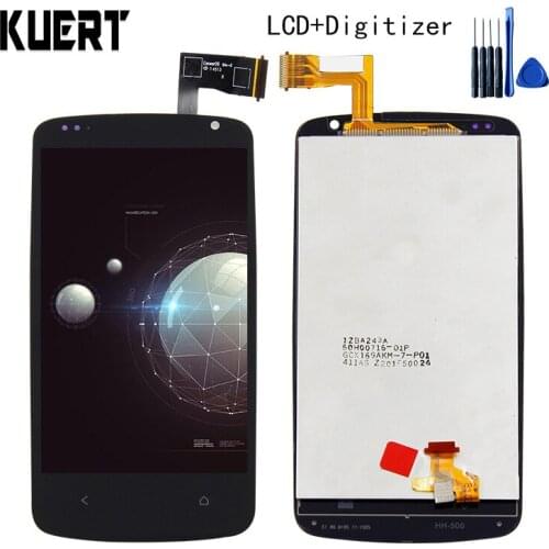 KUERT 4.3" LCD For HTC Desire 500 LCD Display Touch Screen Digitizer Glass Assembly Free shipping