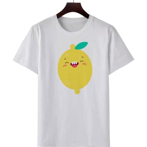 2021 new summer white T shirt cute cartoon print T shirt fashion casual personalized short sleeve round collar T shirt
