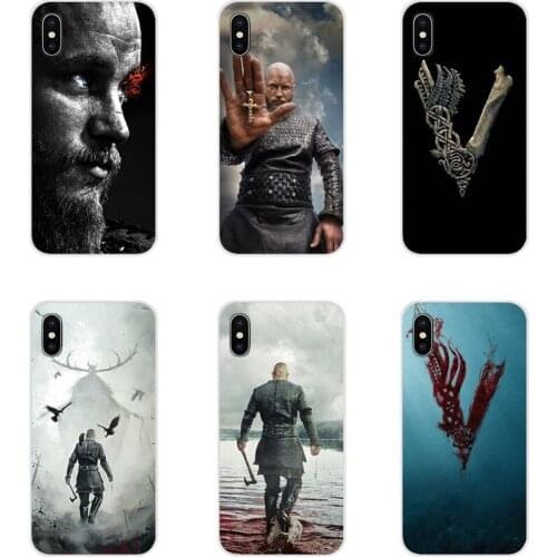 Accessories Phone Cases Covers For Apple iPhone X XR XS 11Pro MAX 4S 5S 5C SE 6S 7 8 Plus ipod touch 5 6 Vikings Series