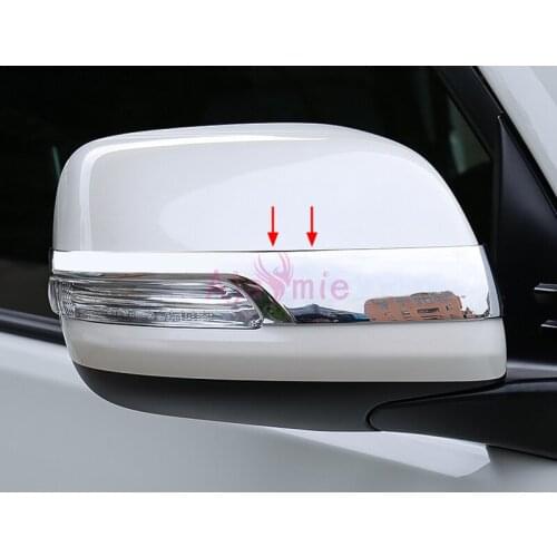 Accessories For Toyota Land Cruiser 150 Prado LC150 FJ150 2010-2018 Door Mirror Overlay Rearview Trim Chrome Car-Styling