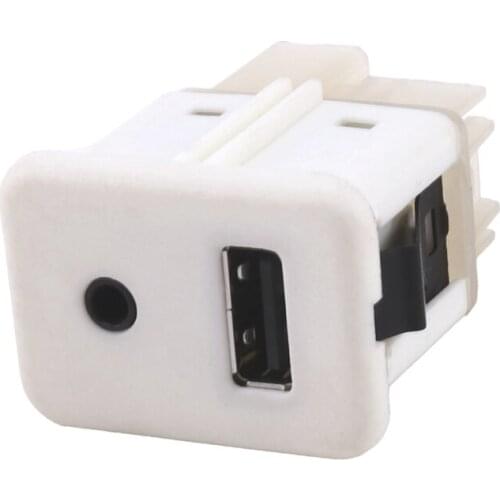 20870101 Car Center Console AUX USB Jack Port Interface Socket for GM Allure LaCrosse SRX Camaro Corvette Sonic Terrain