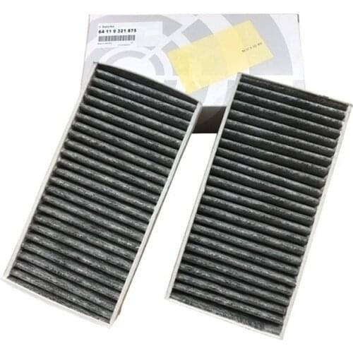 2Pcs Car Cabin Air Filters for BMW i3 2 F45/F46 220i/225i/218i JCW F54/F55/F56 Mini Cooper 2014 2015 64319321875