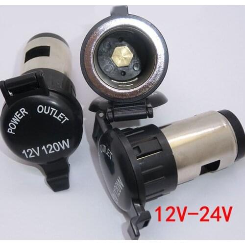1PC 12V-24V Car 10A Cigarette Lighter Female Socket Power Plug with Waterproof Cover Case