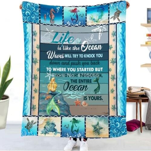 Turtle Blanket 3D Printing Children Adult Quilt Soft Blanket Thrown on the Bed/Sofa/Travel Teenager Student Blanket