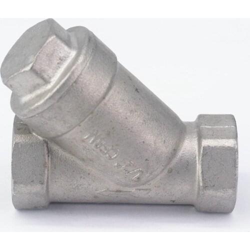 DN15 1/2" BSP Female Thread 304 Stainless Steel Inline Y Filter Strainer 229 PSI