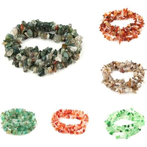 Wholesale Strand 87cm Gravel Irregular 5-8 mm Natural Stone Beads For Jewelry Making Crystal Onyx DIY Bracelet Necklace