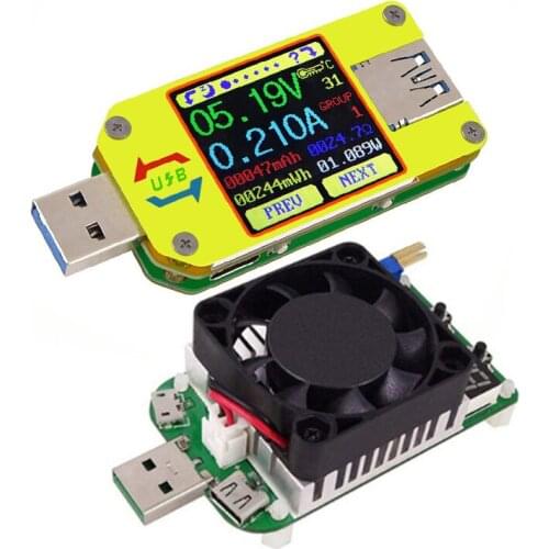 Cable Volemeter Ammeter Current Meter Resistance Tester UM34/UM34C LD25 for USB 3.0 Type-C DC Voltage Measure Battery Charge
