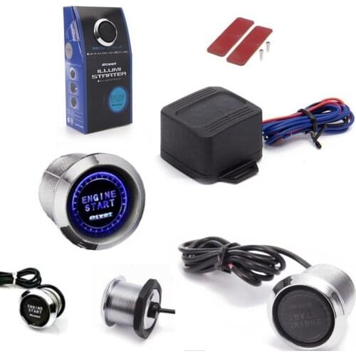 12V Car Engine Start Stop Push Button Switch Ignition Start Button Switch Lock Ignition Keyless Entry Starter For Dropshipping