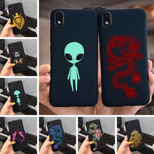 Cool Dragon Alien For Samsung Galaxy A01 Core Case A013F Soft Slim Luxury Black Cover For Samsung A01 Core M 01 Core Phone Cases