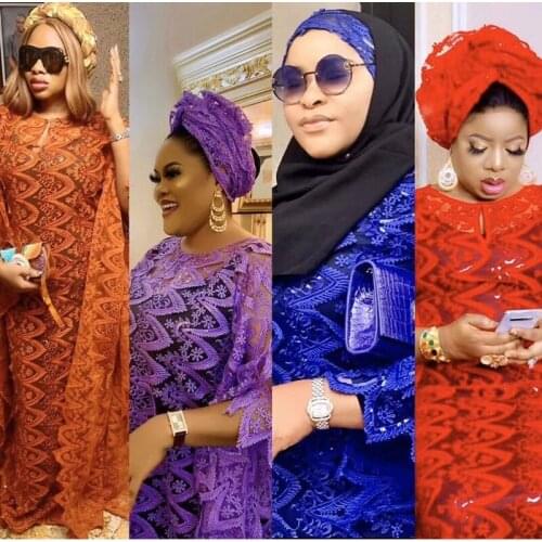 SJD LACE Pink French Tulle Lace Fabric High Quality Sequins African Lace Fabric Sew 3d Applique Milk Silk For Wedding DressA1906