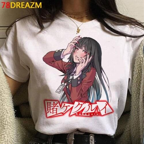 Kakegurui summer top female aesthetic print harajuku kawaii summer top t-shirt tumblr
