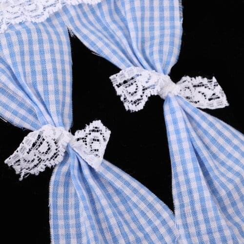 Lovely Dollhouse Decoration Furniture Cream Satin Curtain Miniature Window Accessory 1/12 Scale - 2 Pieces Mixed Style