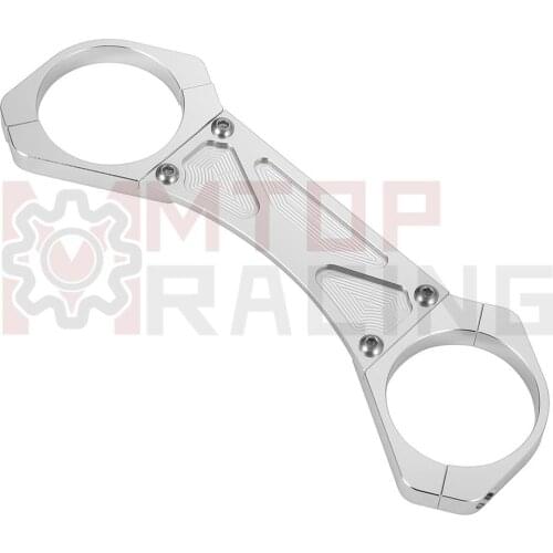Front Fork Stabilizer Brace Silver For Honda CBR600 F4i 2001-2007 Fork Brace 2002 2003 2004 2005 2006