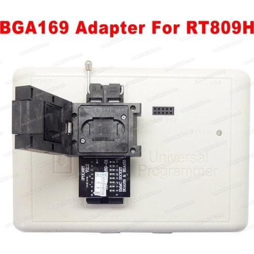 RT-BGA169-01 V2.5 EMMC Seat EMCP153 EMCP169 Socket for RT809H Programmer 11.5*13mm Add more 4 pcs Matrix