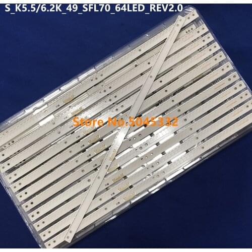 LED Strip 64leds S_K5.5/6.2K_49_SFL70_64LED_REV2.0 LM41-00300A for UN49K6500AK UN49K6500 UE49K6400 UE49K5500BU UE49K5500 UE49K55