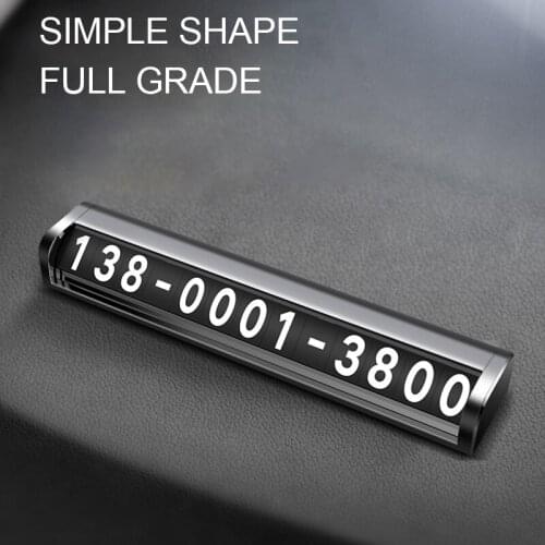 Luminous Car Temporary Parking Card Phone Number Card Plate Telephone Number Car Park Stop Automobile Accessories Car-styling