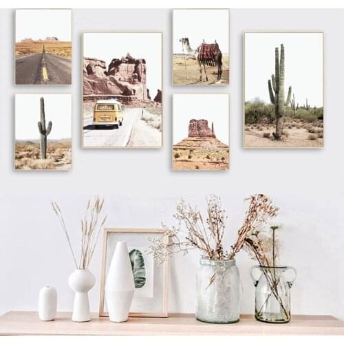 Southwestern Decor Boho Arizona Desert Cacti Print Travel Posters Gallery Wall Art Pictures Canvas Painting Home Decoration