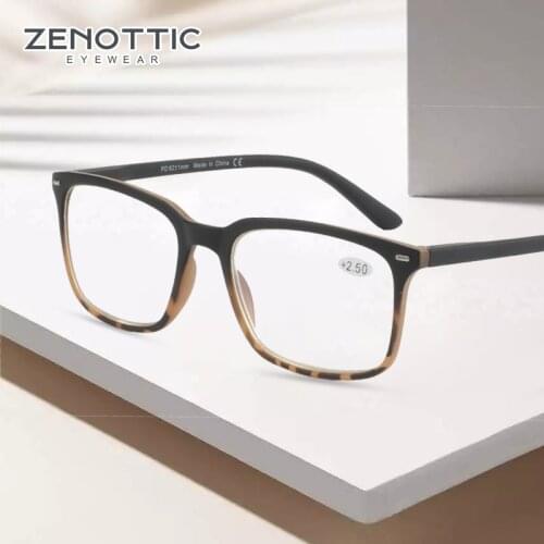 ZENOTTIC Anti Blue Light Reading Glasses Women Men Computer Optical Hyperopia Blue Light Blocking Presbyopia Eyeglasses