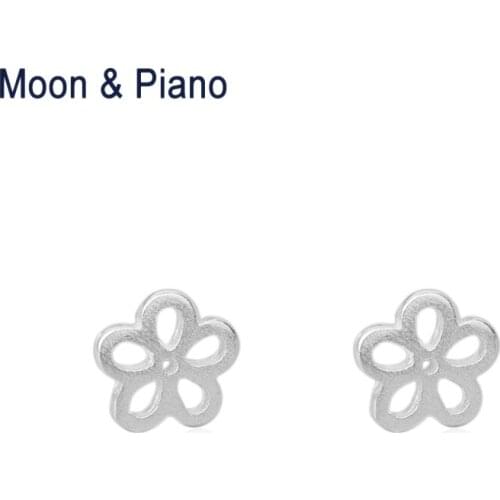 925 Sterling Silver Flower Stud Earrings For Lady Wedding Fine Jewelry Gift High Quality Romantic Beautiful Birthday Gift