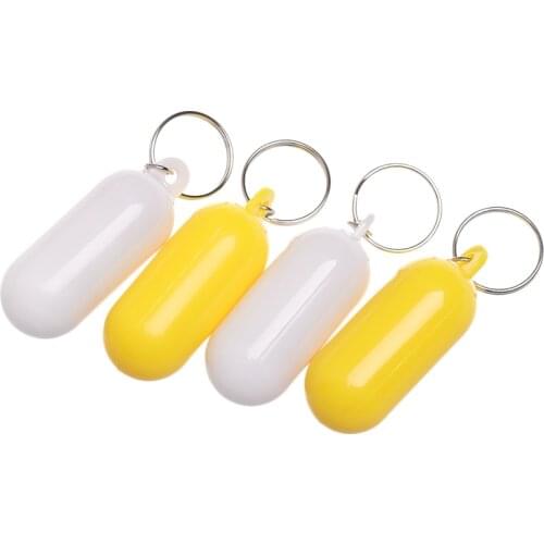 2pcs Kayak Floating Keyring Fender Buoyant Ring Marine Sailing Boat Float Canal Keychain Rowing Boats Water Sports Accessories