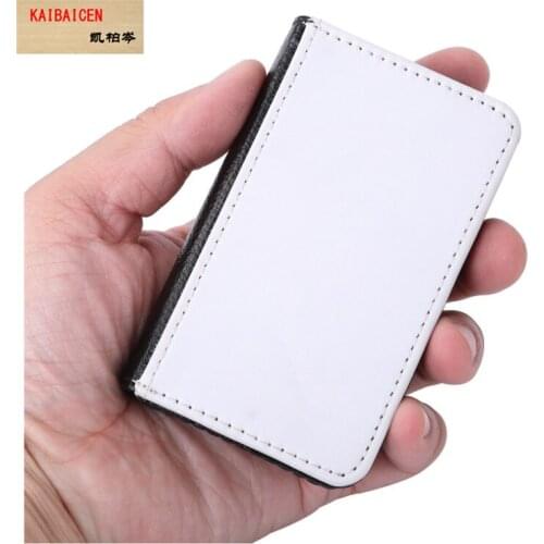 10pcs/lot Blank Sublimation Leather business card holder for Hot transfer Printing PU Blank consumables DIY card bag