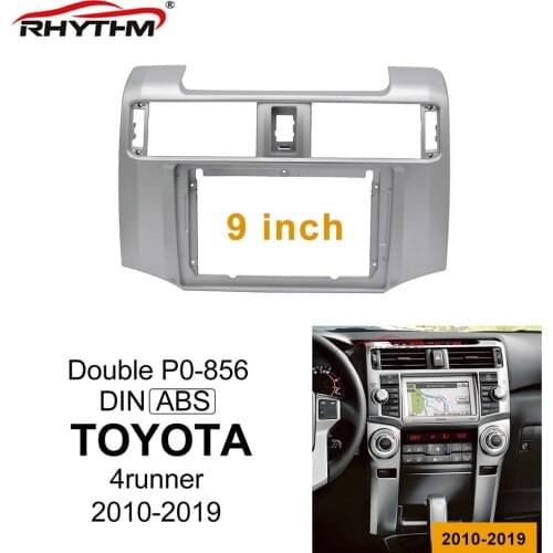 9 Inch Car Fascia For TOYOTA 4runner 2010 11 12 13 - 2019 Fascias Audio Fitting Adaptor radio Panel Kits Car dvd Frame Dashboard