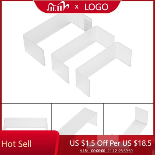 Acrylic U Type Display Stand Showcase Jewelry Storage Rack Shelf For Cabinet Trapezoidal Shelf Box Accessories