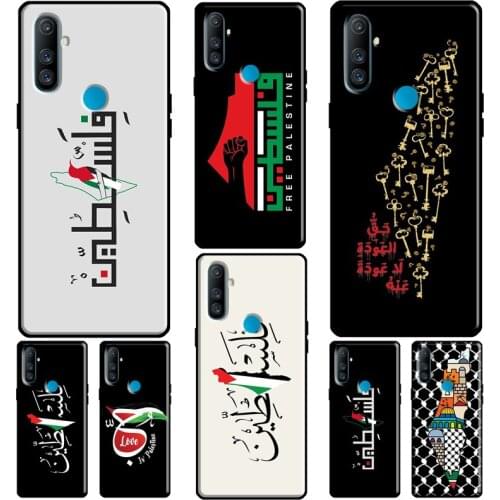 Palestinian Map Arabic Calligraphy For OPPO Realme C3 C11 C15 C21 GT Q3 8 7 6 Pro Case For OnePlus 9 8 Pro Nord 7T 8T Cover