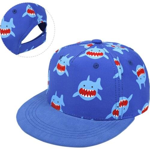 Children Baseball Cap Breathable Kids Sun Hat animal Print Dome Hats Boy Girl Hip Hop Cotton Snapback Caps for 4-8 Years
