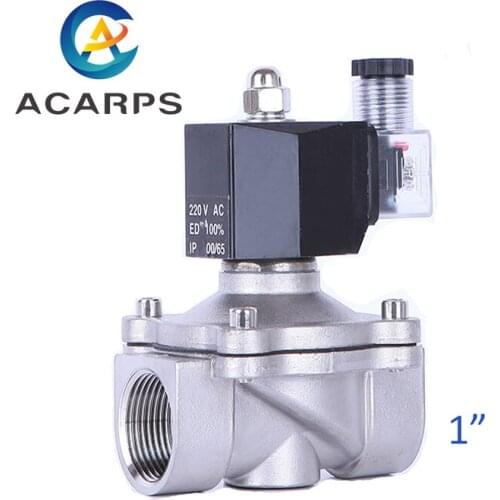 1inch Direct Acting Solenoid Valve 12v Brass Waterproof DIN Coil