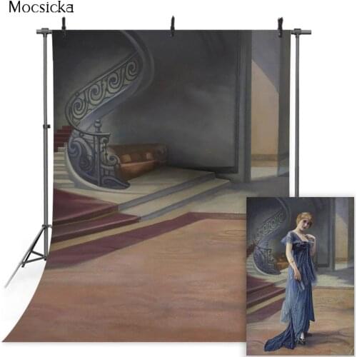 Rustic Oil Painting Palace Backdrop for Photography Adult Birthday Portrait Photography Background Art Photocall Studio Props