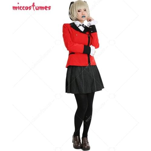 Kakegurui Compulsive Gambler Cosplay Costume Kirari Momobami School Uniform