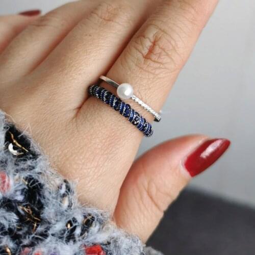 Kioozol Women's Silver Rings