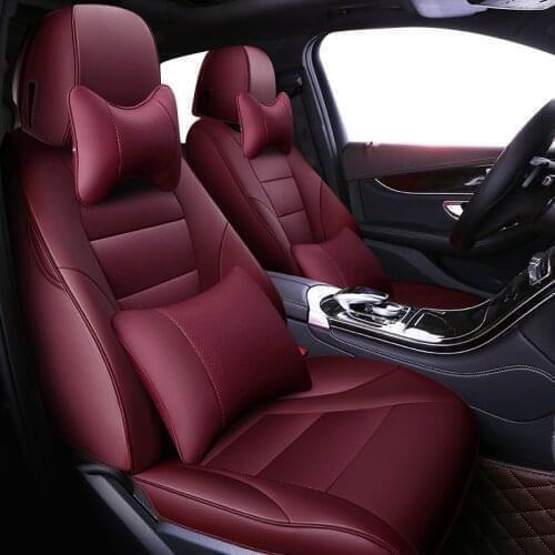 Leather Car seat covers For fiat 500 punto tipo freemont bravo panda accessories