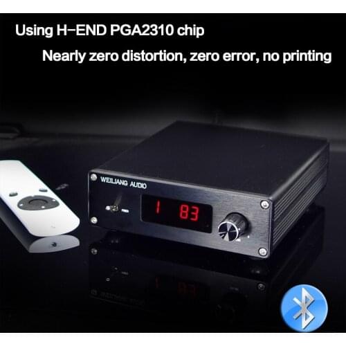 KYYSLB F3 Bluetooth 5.0 Remote Control Preamp Fever Level PGA2310 PGA2311 Preamplifier Multiple Input Selection To Switch Preamp