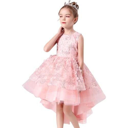 Girls summer wedding Dress for flower childrens Summer design Birthday party dresses for girls 4 to 12 years old