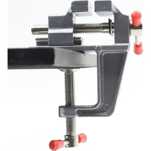 Mini Table Vise Bench Pliers Clamp Swivel Lock Cast Aluminium Body Light Weight Hand Tools for Metalworking Jewellers Hobbyists