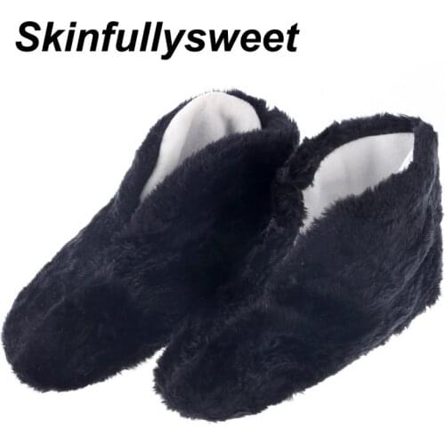 New Warm Women Wool Cotton Shoes Plush Floor Shoes Warm Plush Soft Sole Indoor Shoes Women Home Slippers