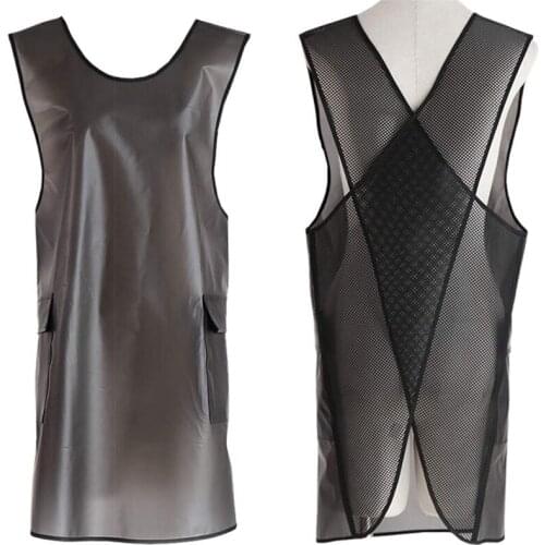 New Waterproof Cross Back Apron with Pockets for Women Men Dishwashing Cleaning Fish Lab Work Dog Grooming Gardening