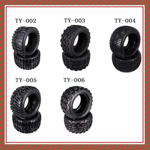 115/125mm Natural Rubber Tire For RC 1/10 Monster Truck Big Foot Truggy Hobby Car HSP Himoto HPI Traxxas Redcat Kyosho Wheel Rim