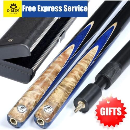 Original O'Min Spirit Billard Snooker Cue 3/4 Split 10mm Tip Professional Ash Wood Shaft High-quality with Excellent Gifts