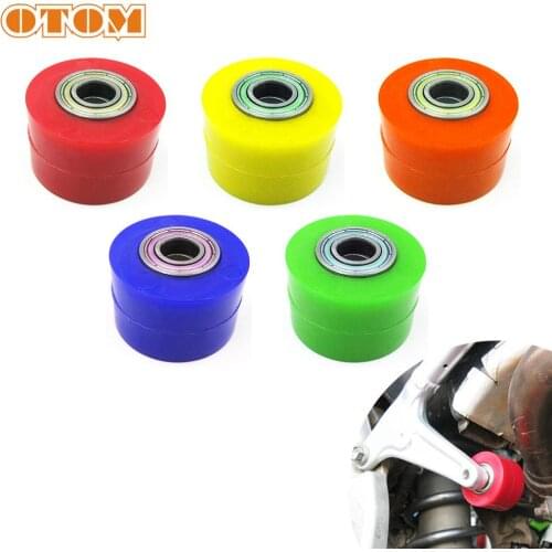 OTOM 5 Colors Kit 8mm 10mm Drive Chain Roller Pulley Wheel Slider Tensioner Wheel Guide For KTM YAMAHA HONDA SUZUKI KAWASAKI